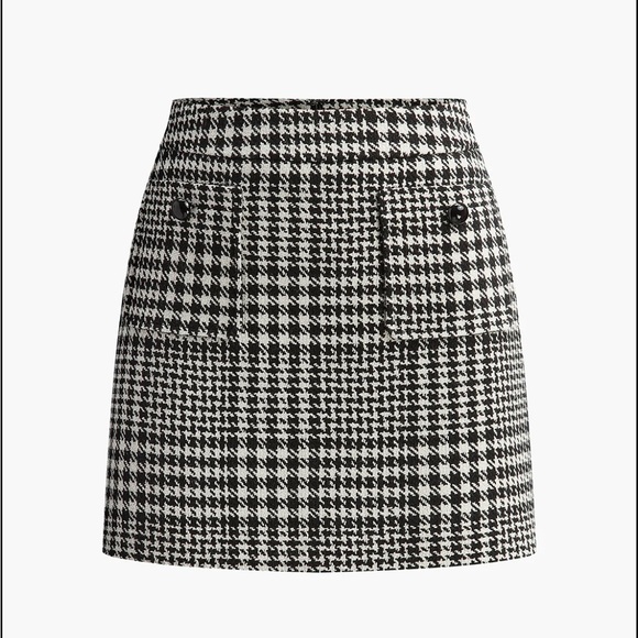 Commense Dresses & Skirts - Commense Wool-Blend Checked Mini Skirt